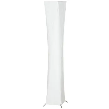 HOMCOM Lampa de Podea Moderna cu Intrerupator de Picior, din Otel si Plastic, 25x25x129 cm, Alb si Argintiu | Aosom Romania imagine