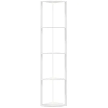 HOMCOM Lampa LED de podea 5 trepte reglabila cu polita, schimbare RGB, telecomanda | Aosom Romania imagine