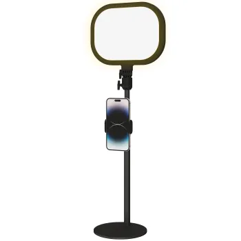 HOMCOM Lampa LED reglabila: 5 culori, 10 niveluri, memorie - birou/dormitor. | Aosom Romania imagine