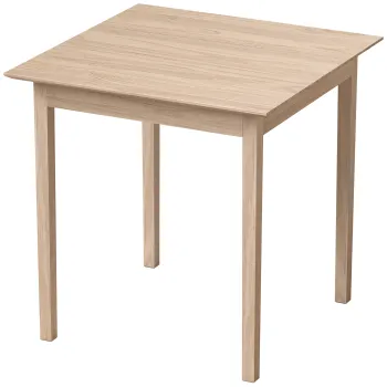 HOMCOM Masa bucatarie/sufragerie patrata, design modern, 75 cm x 75 cm x 76 cm, lemn natural | Aosom Romania imagine