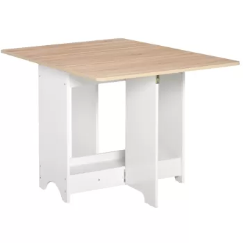 HOMCOM Masa Consola Pliabila cu Raft, Masuta pentru Sufragerie Pliabila, masa de bucatarie | AOSOM RO imagine