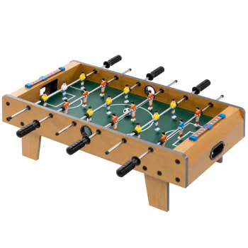 HOMCOM Masa de fotbal pentru copii de peste 6 ani 2 mingi 18 jucatori 69 x 37 x 24 cm | Aosom Romania imagine