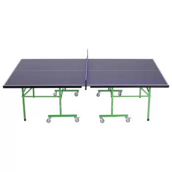 HOMCOM masa de ping pong pliabila masa de ping pong roti masa de ping pong pentru interior masa de ping pong pentru exterior violet verde imagine