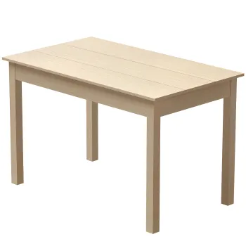 HOMCOM Masa de sufragerie design modern bicolor cu blat mare pentru 4-6 persoane in lemn dim. 119L x 70l x 75H cm | Aosom Romania imagine