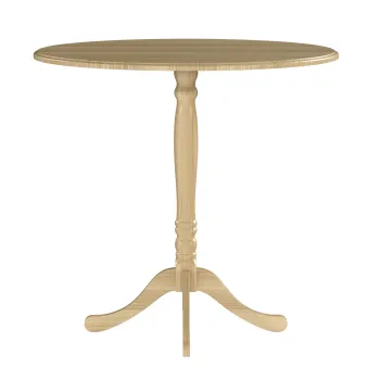 HOMCOM Masa rotunda pentru 4 persoane O 80 cm, masa de bucatarie, picior din otel, stil modern, lemn natural | Aosom Romania imagine