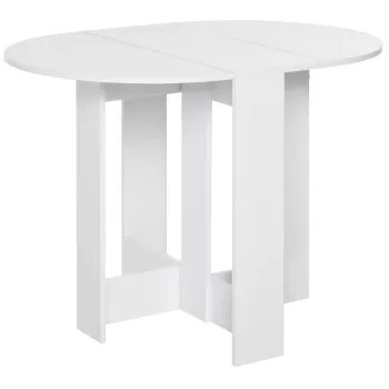 HOMCOM Masuta Pliabila Pranz Masa Consola Economiseste Spatiu pentru 2 Persoane imagine