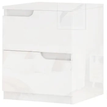 HOMCOM Nattduksbord, masa de sufragerie cu sertare, plac de pal, elegant, Alb | Aosom Romania imagine