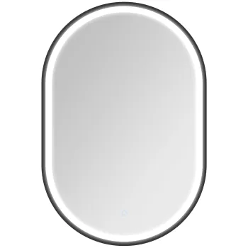 HOMCOM Oglinda baie iluminare LED 50x70cm, oglinda iluminata de perete cu comutator tactil, lumina 3 culori | Aosom Romania imagine