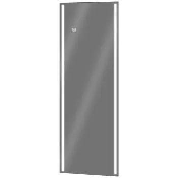 HOMCOM Oglinda de lungime completa cu lumina LED, Oglinda lunga 120 x 140 cm pentru perete cu 2 culori, atingere inteligenta, pentru sufragerie, dormitor, hol imagine