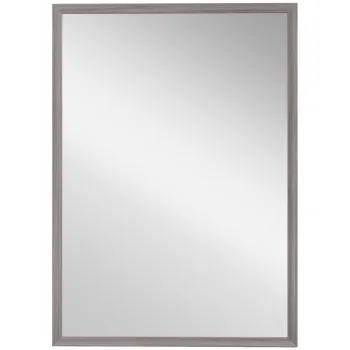 HOMCOM Oglinda de perete, 50 x 70 cm, cadru cu aspect lemn, montare simpla, incl. suruburi | Aosom Romania imagine