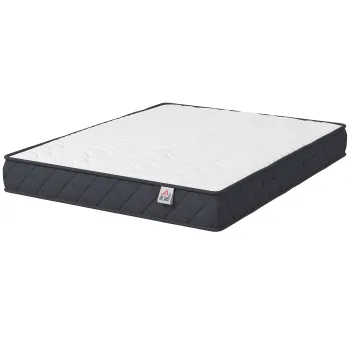 HOMCOM Saltea 140x190 cm, saltea 2 persoane, spuma cu memorie, grosime 20 cm, certificat OEKO-TEX, fermitate medie | Aosom Romania imagine
