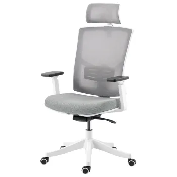 HOMCOM Scaun de Birou Ergonomic si Respirabil cu Suport Lombar Dinamic 4D, 64.5x62.5x112-122 cm, Multicolor | Aosom Romania imagine