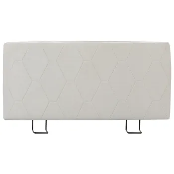 HOMCOM Tablie de Pat Tapitata, Model Diamant, 160 cm, Alba | Aosom Romania imagine