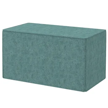 HOMCOM Taburet pentru Picioare 2 in 1 cu Husa Detasabila, Taburet Puf din Material cu Aspect de In, 75x41x41 cm, Verde | Aosom Romania imagine