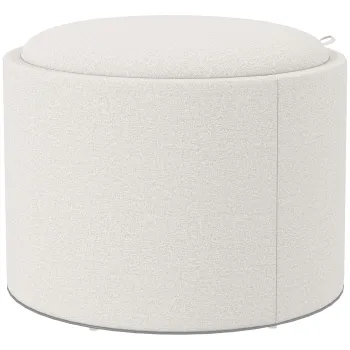 HOMCOM Taburet Taburet tapitat, in, spatiu de depozitare ascuns, capac reversibil, 5 6cm x 56 cm x 42 cm, crem + natural | Aosom Romania imagine