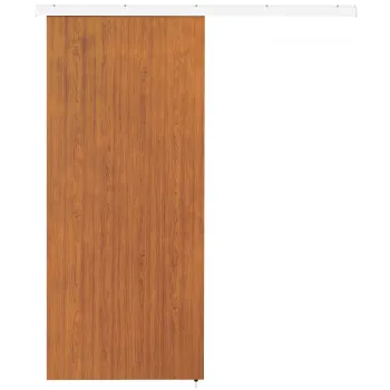 HOMCOM Usa Culisanta 90x210 cm, Kit Montaj pentru Dulapuri, Sina, Efect Lemn Maro | Aosom Romania imagine