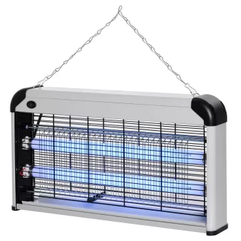 Lampa pentru Insecte Electrica 30W Outsunny pentru 60m?, Argintie | Aosom RO imagine