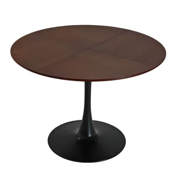 Masa de sufragerie rotunda moderna, Maro | Aosom Romania imagine