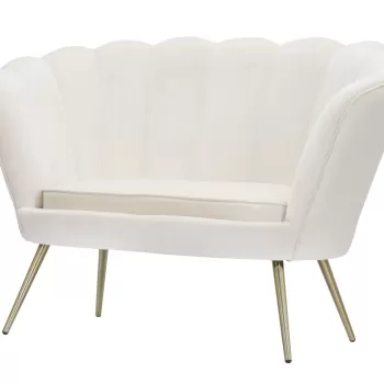 Mauro Ferretti CANAPEA VIENNA CREM CM 130X74X84 imagine