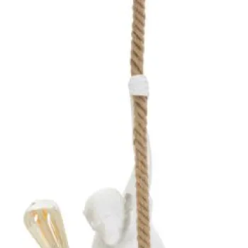 Mauro Ferretti Candelabru Maimuta Alb cm O 27X32X60 | Aosom Romania imagine