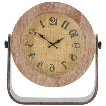 Mauro Ferretti Ceas De Masa Rotund cm 23,5X7X24 | Aosom Romania imagine