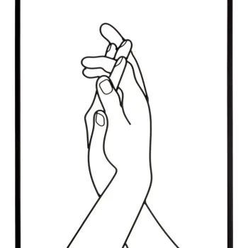 Mauro Ferretti Decoratie De Perete Simply Maini cm 40X1X55 | Aosom Romania imagine