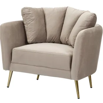 Mauro Ferretti Fotoliu Kiev Gri cm 88X77X74 | Aosom Romania imagine