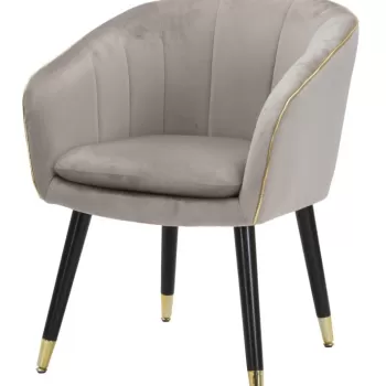 Mauro Ferretti Fotoliu PARIS GRI/AURIU CM 62X58X78 imagine