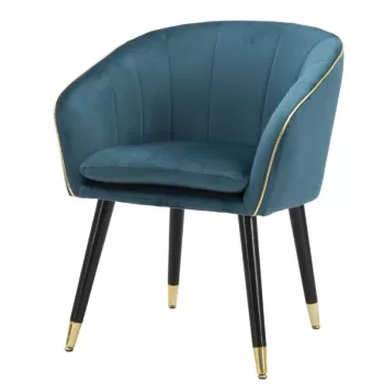 Mauro Ferretti Fotoliu PARIS TEAL/AURIU CM 62X58X78 imagine