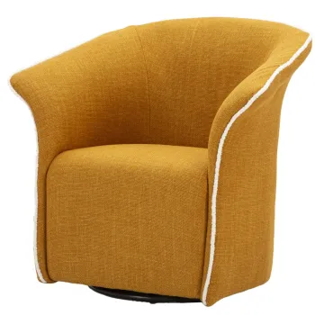 Mauro Ferretti Fotoliu rotativ Siena cm 83,5x66x80 (inaltime sezut: cm 42) | Aosom Romania imagine