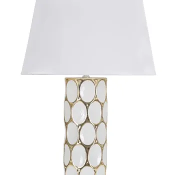 Mauro Ferretti Lampa De Masa Glam Carv cm O 34,5X56 | Aosom Romania imagine