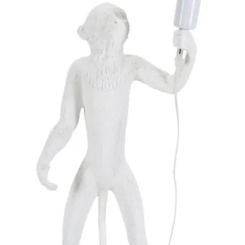 Mauro Ferretti Lampa De Masa Maimuta Alba cm O 26X34X55 | Aosom Romania imagine