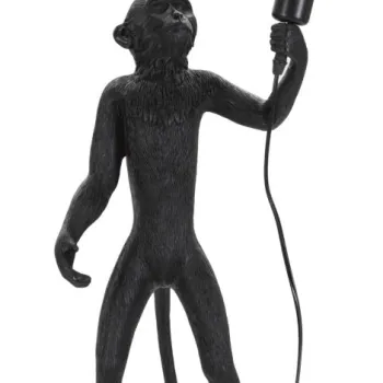 Mauro Ferretti Lampa De Masa Maimuta Neagra cm O 26X34X55 | Aosom Romania imagine