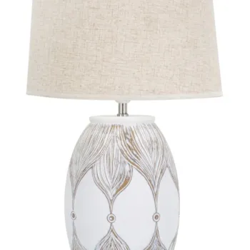 Mauro Ferretti  Lampa De Masa Ovala Atene cm O 38X67 | Aosom Romania imagine