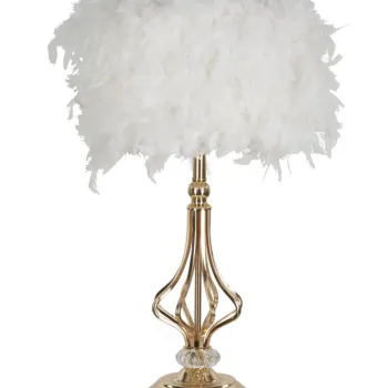 Mauro Ferretti Lampa De Masa Tarty Alba cm O 25X54 | Aosom Romania imagine