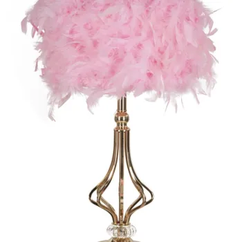 Mauro Ferretti  Lampa De Masa Tarty Roz cm O 25X54 | Aosom Romania imagine