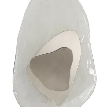 Mauro Ferretti Lampa De Perete  Ocean Silver cm 21X8X31 | Aosom Romania imagine