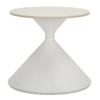 Mauro Ferretti Masa De Cafea Alba cm O 42X40 | Aosom Romania imagine