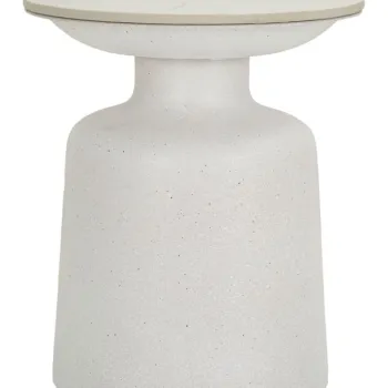 Mauro Ferretti Masa De Cafea Alba Fush cm O 40X47 | Aosom Romania imagine