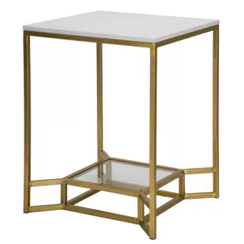 Mauro Ferretti MASA DUBLA MARMURA CM 47X47X60 imagine