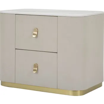 Mauro Ferretti Noptiera Beauty  cm 60X40X47 | Aosom Romania imagine