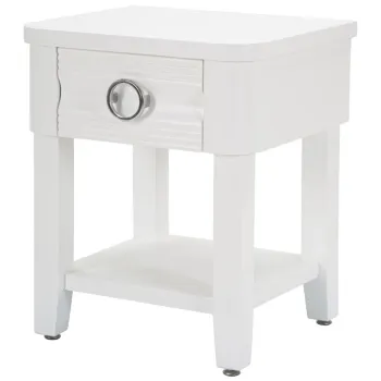 Mauro Ferretti Noptiera Shine cm 45X40X54 | Aosom Romania imagine