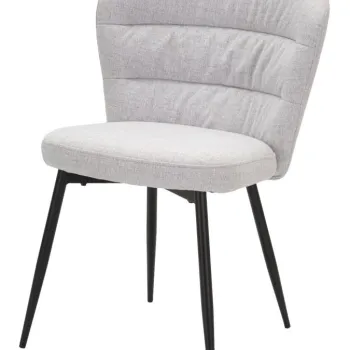 Mauro Ferretti Scaun Losanna Gri Set 2 Bucati cm 58X60,5X85 | Aosom Romania imagine