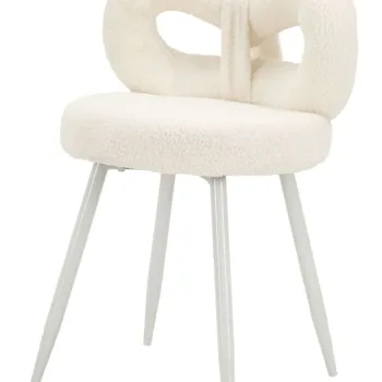 Mauro Ferretti Scaun Mini Ilary Alb, Diametru 40 X Inaltime 67 Cm, (Inaltime Sezut 46 Cm) | Aosom Romania imagine