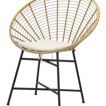 Mauro Ferretti Scaun Panama Cu Perna cm 72X56,5X88 | Aosom Romania imagine