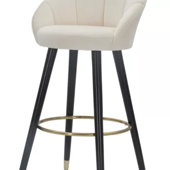 Mauro Ferretti SCAUN PENTRU BAR PRAGUE CREM CM 55X56X104 imagine