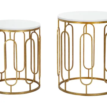 Mauro Ferretti Set 2 Mese De Sufragerie cm O 46X55-39X48 | Aosom Romania imagine