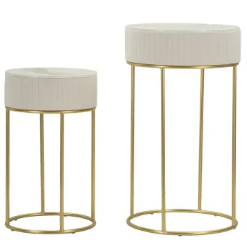 Mauro Ferretti Set De 2 Masute Inalte Cm O 50X90-40X68 | Aosom Romania imagine