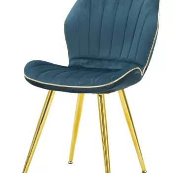 Mauro Ferretti SET SCAUNE 2 BUC PARIS SPACE TEAL / GOLD CM 46X58X77 imagine