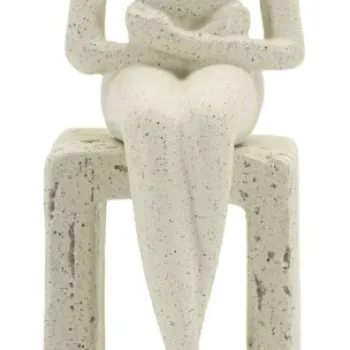 Mauro Ferretti Statueta Decorativa Cm 8,5X6,5X22 | Aosom Romania imagine